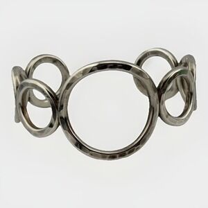 James Avery Sterling Silver 925 Hammered Circle Cuff Bracelet Retired